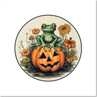 Halloween Frog Posters and Art